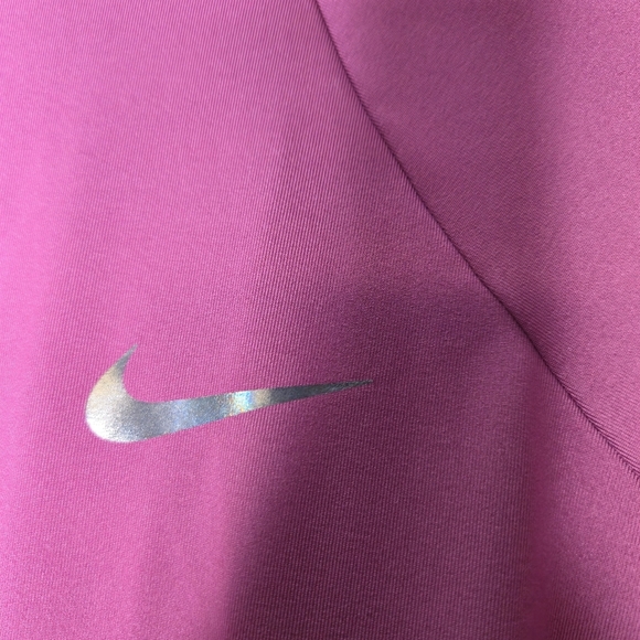 Nike Long Sleeve Hydro Rash Guard UPF40+ Dusty Rose Swim Shirt Size S - Picture 8 of 9